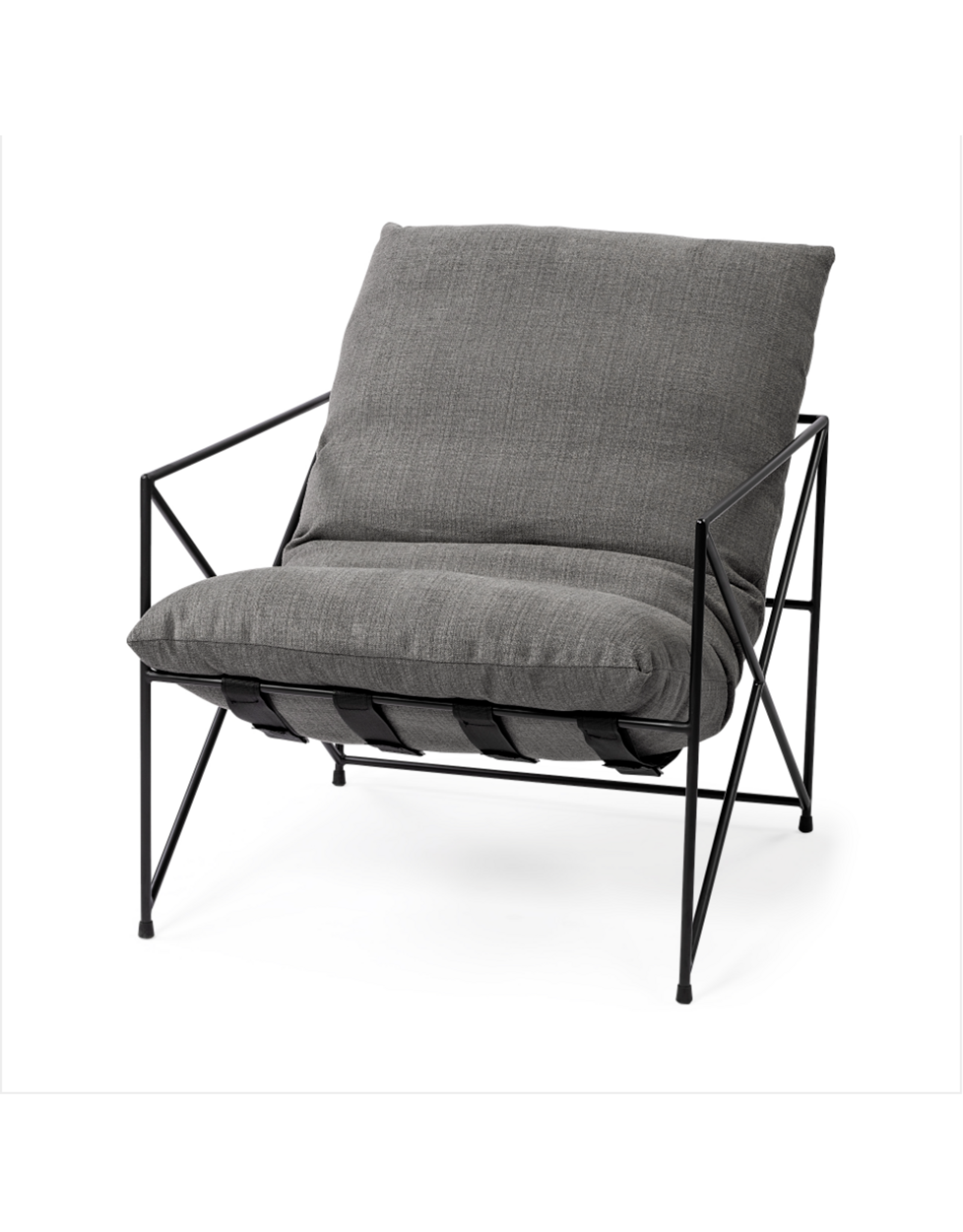 Leonidas Accent Chair, Grey