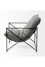Leonidas Accent Chair, Grey