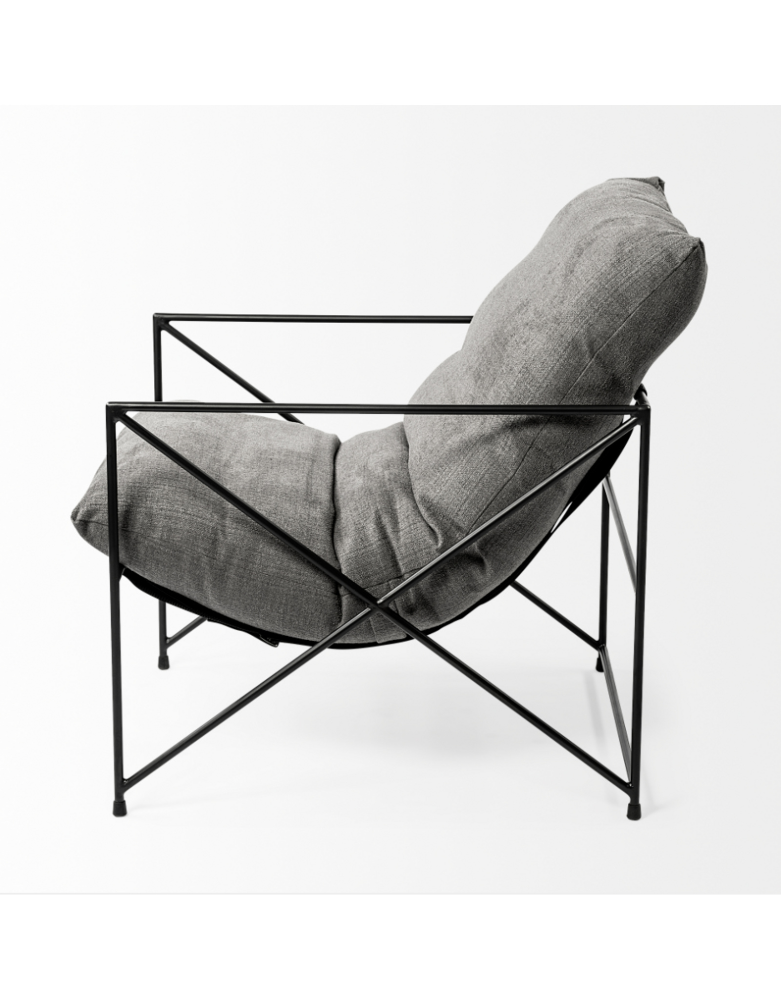 Leonidas Accent Chair, Grey
