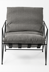 Leonidas Accent Chair, Grey