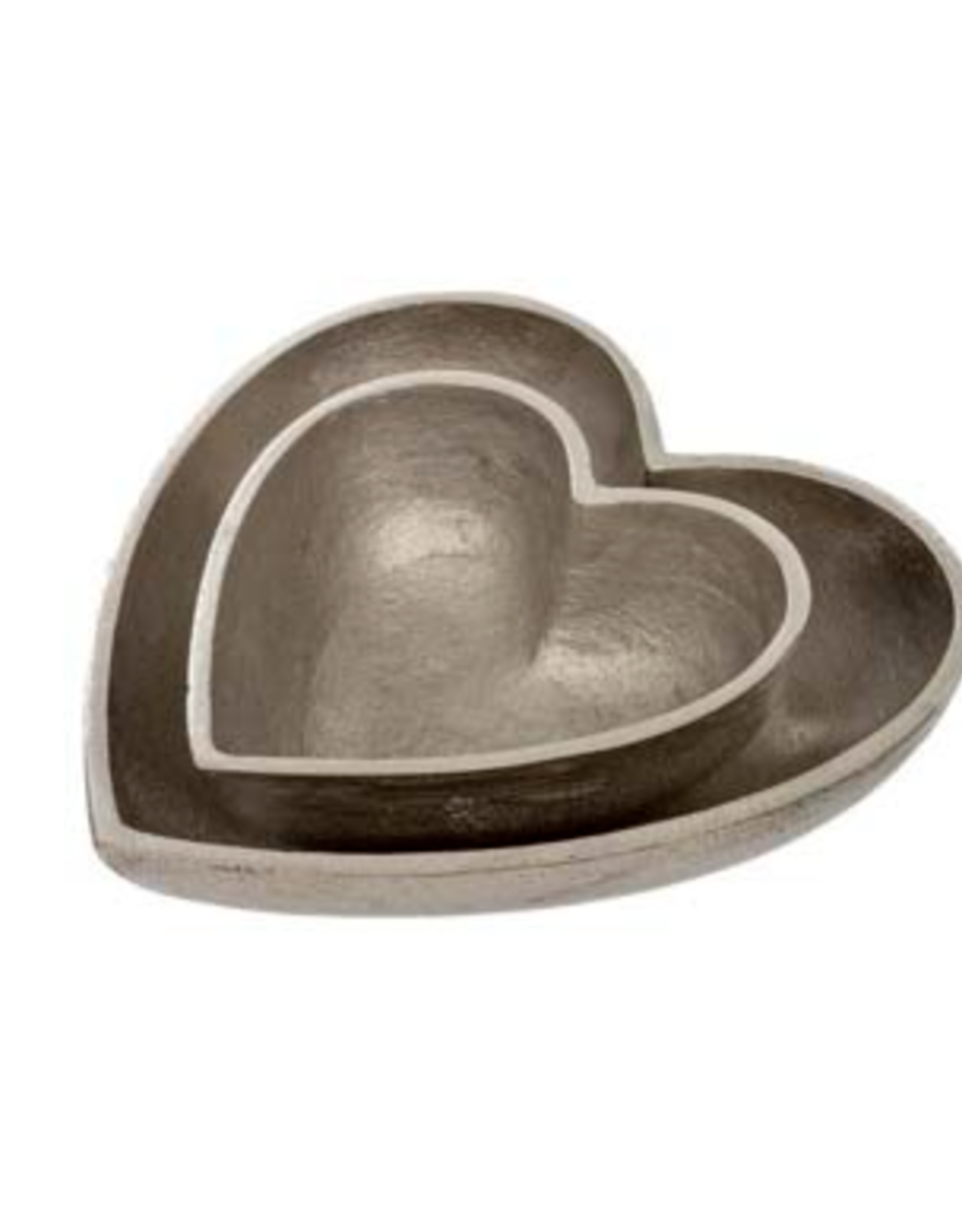 Silver Heart Bowl Large