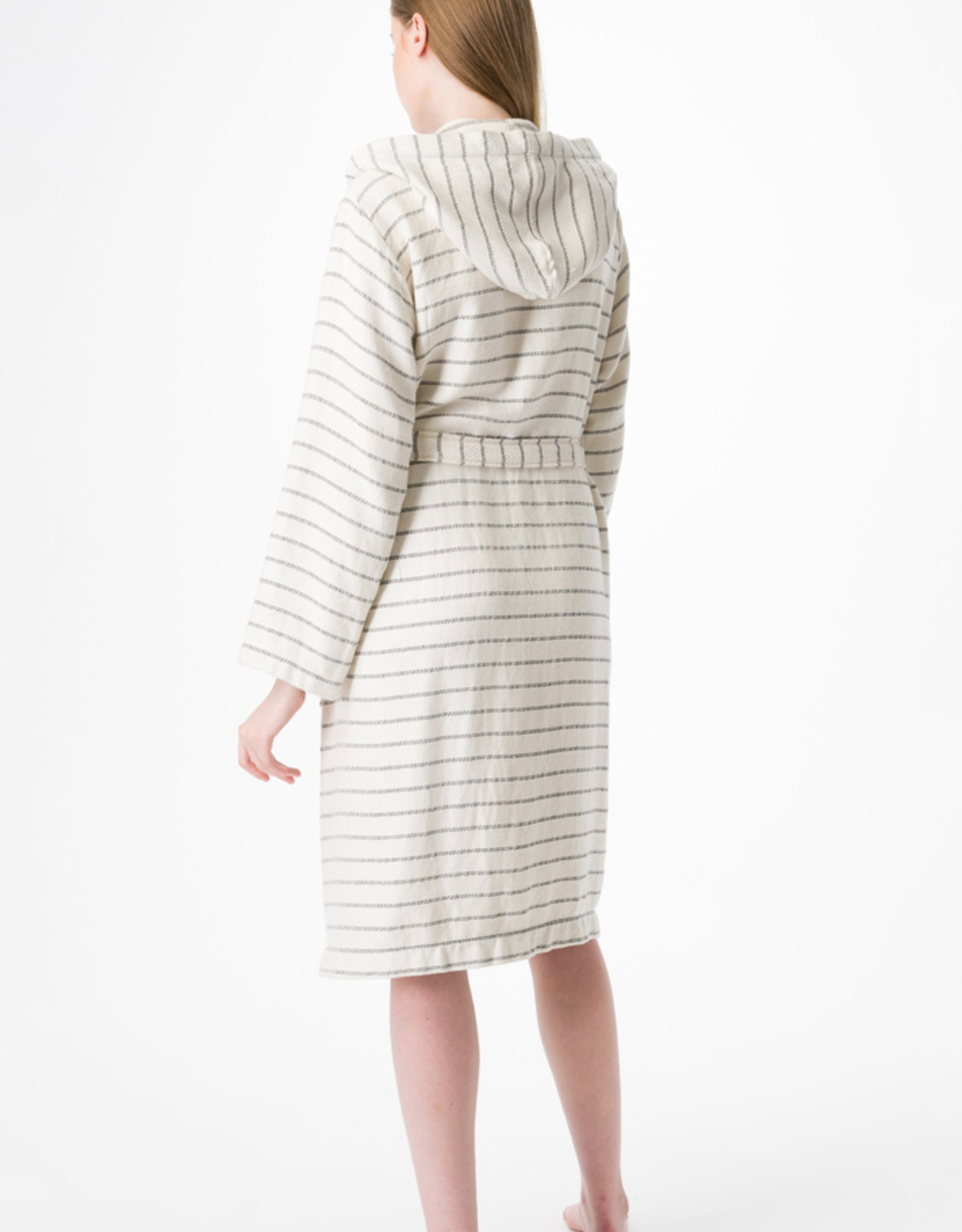 Cloud Soft Turkish Towel Robe - Ivory - S/M