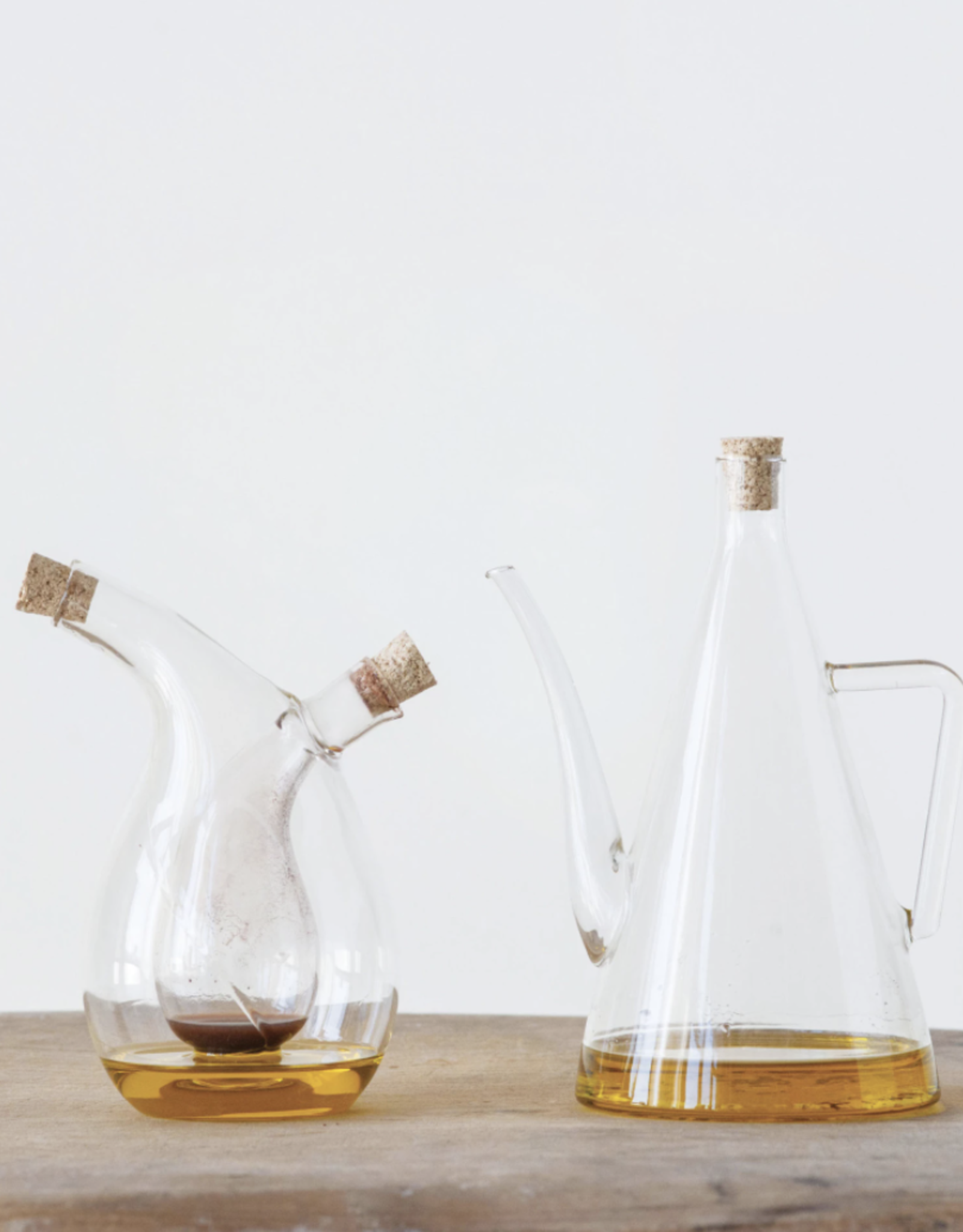 Hand Blown Oil & Vinegar Cruet