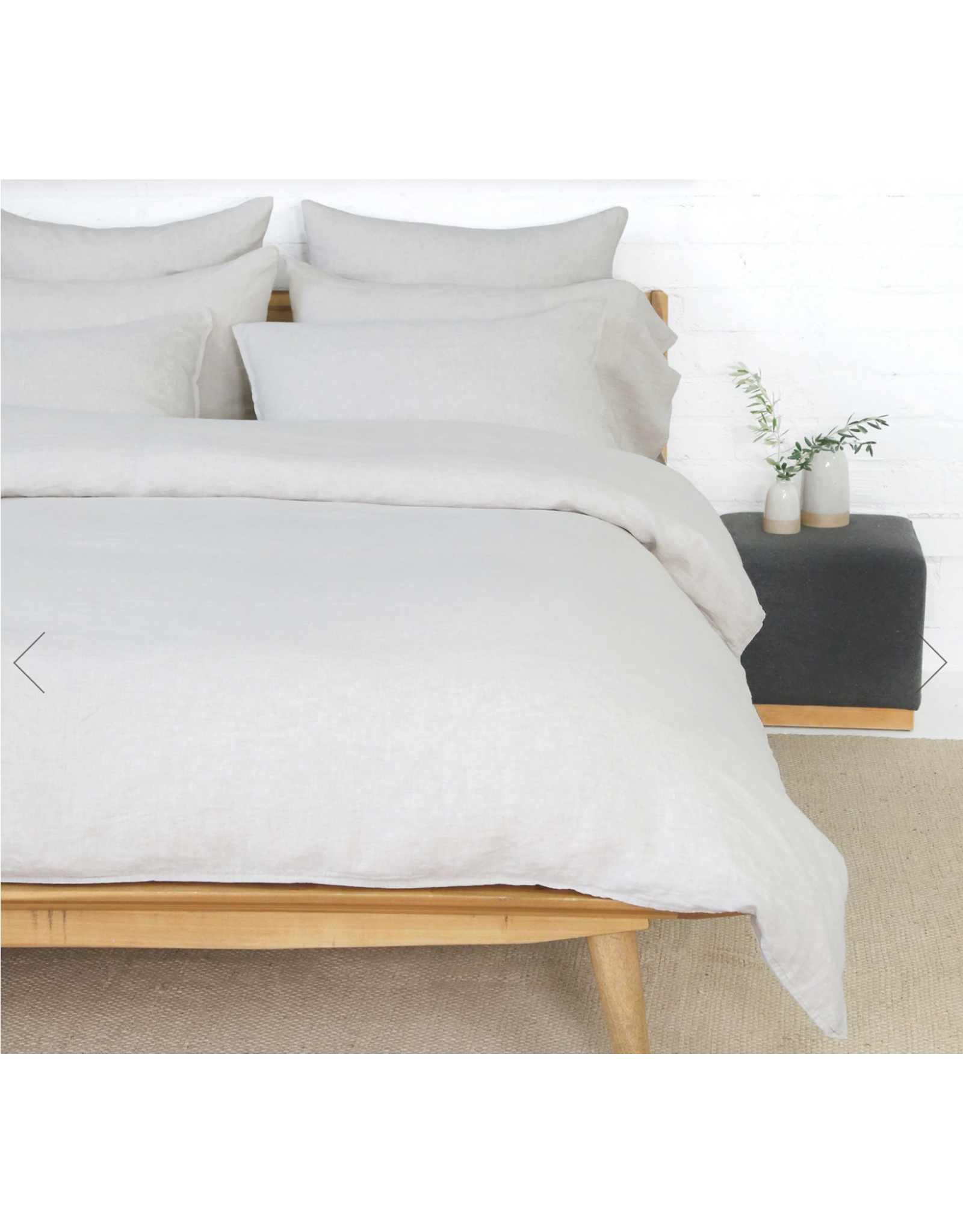 Parker King Duvet Set in Flax