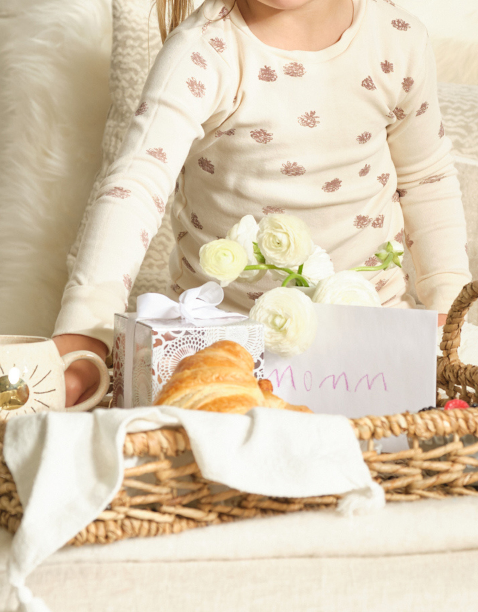 Decorative Hand-Woven Tray with Handles