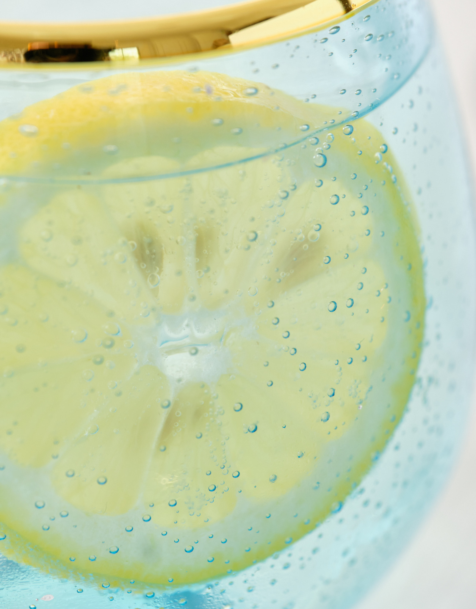 Aqua Bubble Stemless Wine Glass