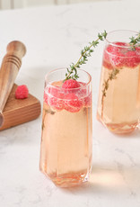 Faceted Crystal Stemless Champagne Flutes