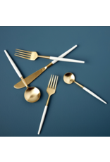 White & Gold Flatware