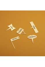 Gold Cheese Marker , Set of 5