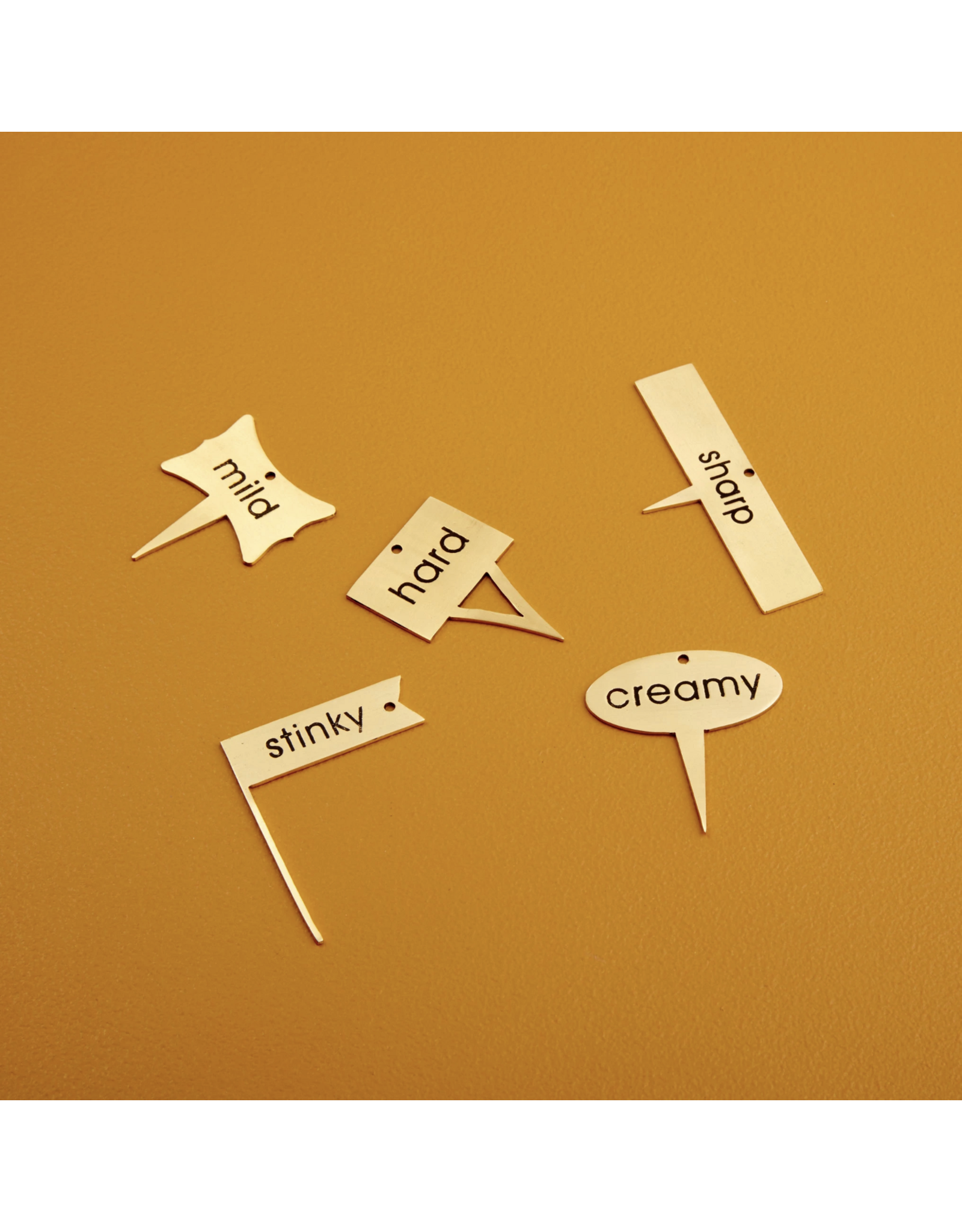 Gold Cheese Marker , Set of 5