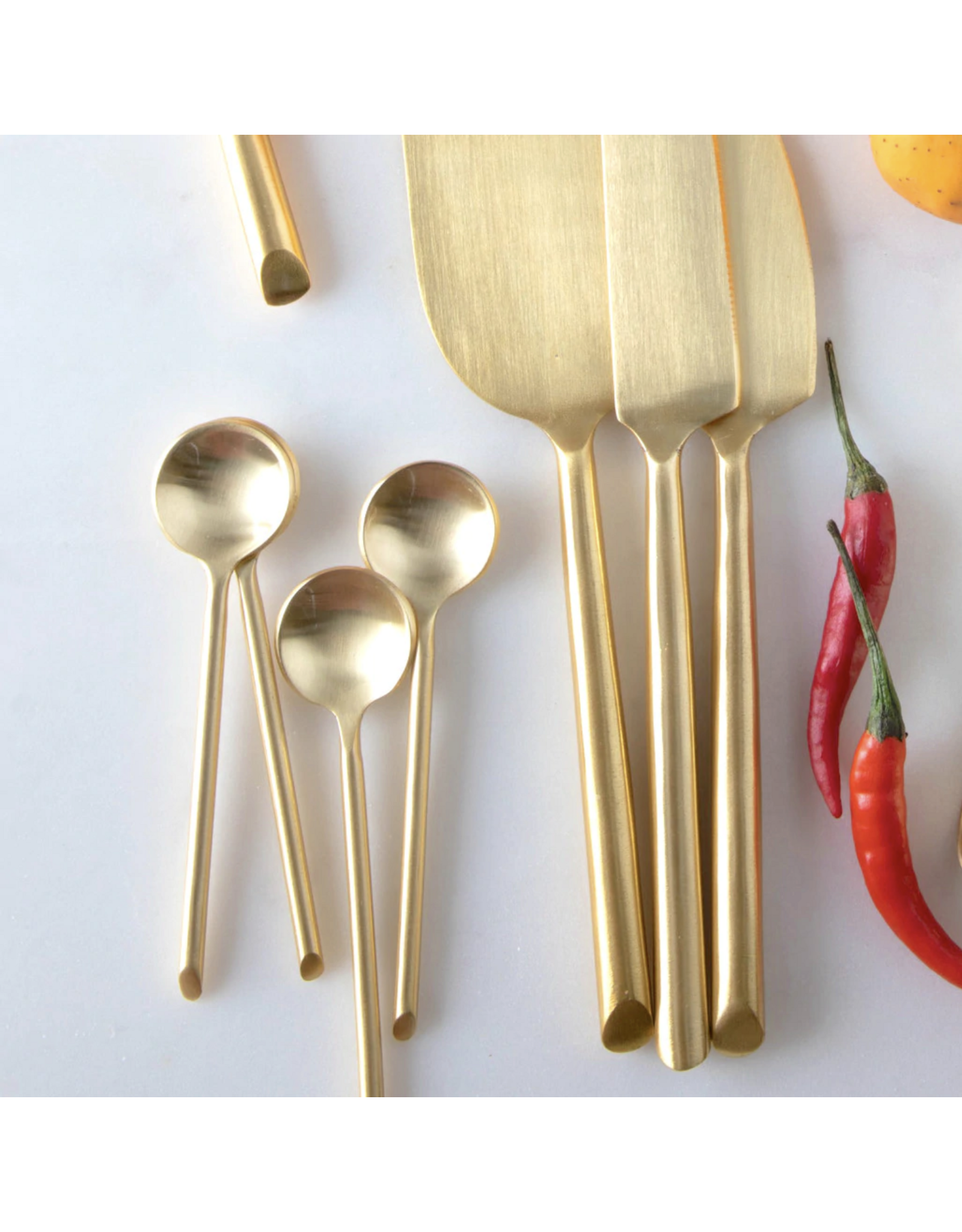 Thin Mini Spoon, Gold