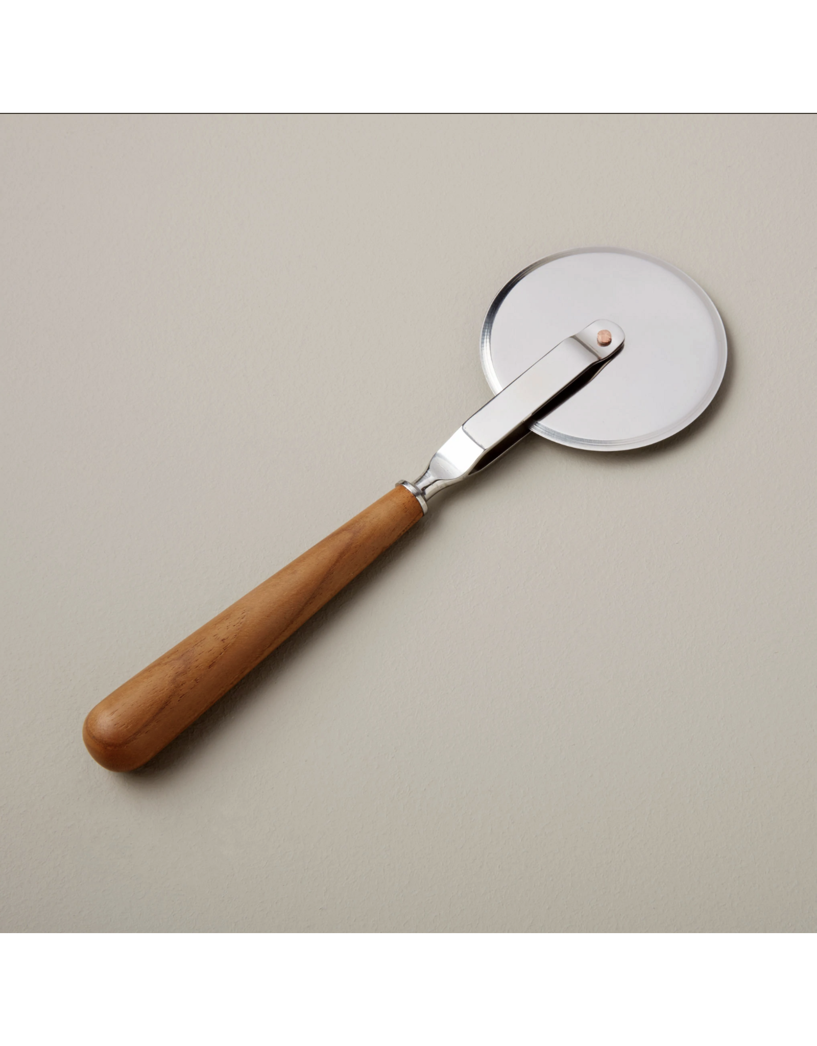 Teak & Stainless Pizza Wheel
