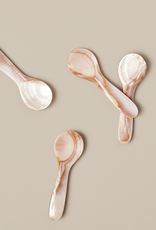 Pink & Brown Seashell Spoon, Small