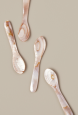 Pink & Brown Seashell Spoon, Large