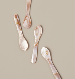 Pink & Brown Seashell Spoon, Large