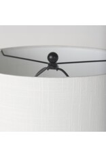 Sarah Arched Black Metal & Marble Table Lamp