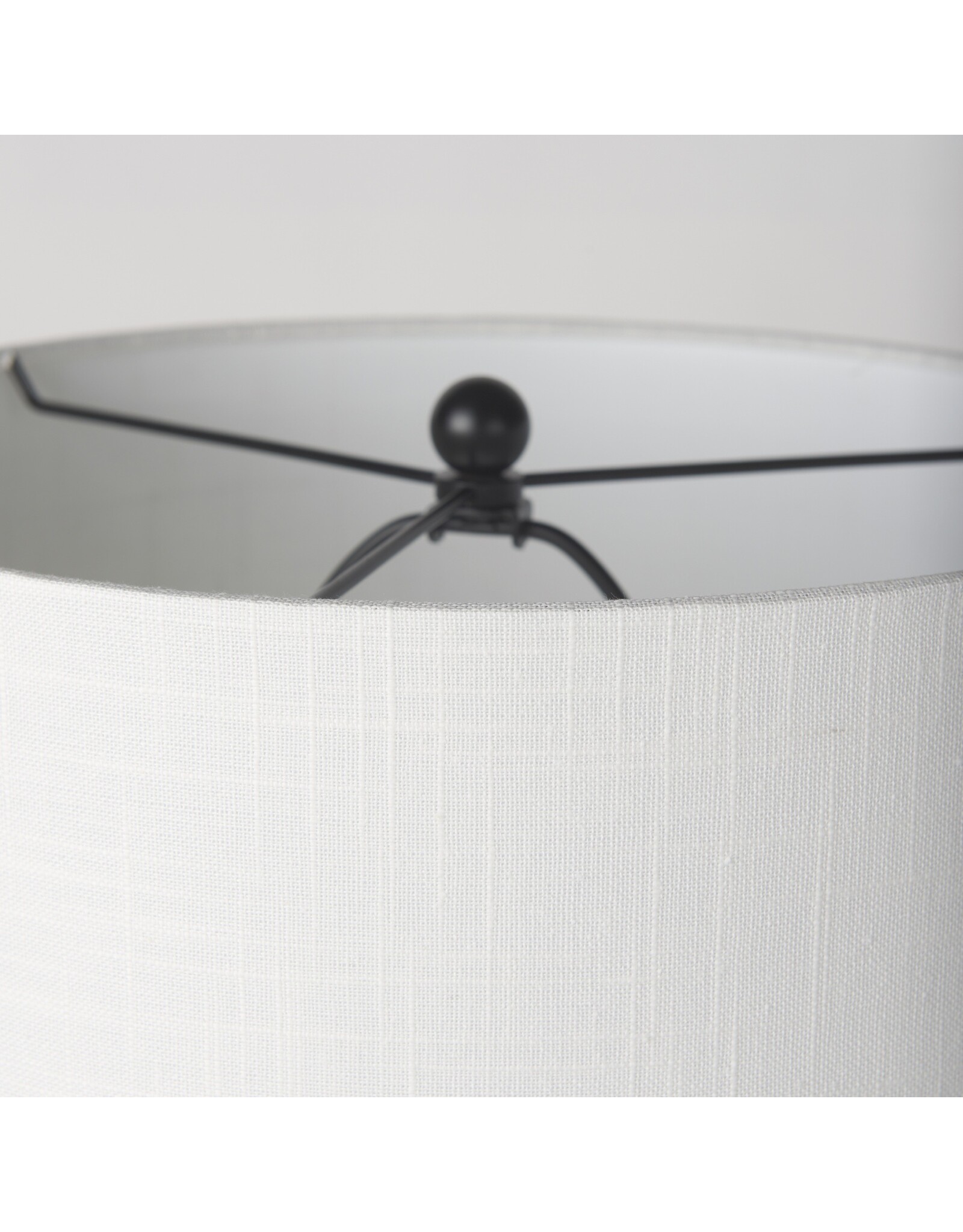 Sarah Arched Black Metal & Marble Table Lamp