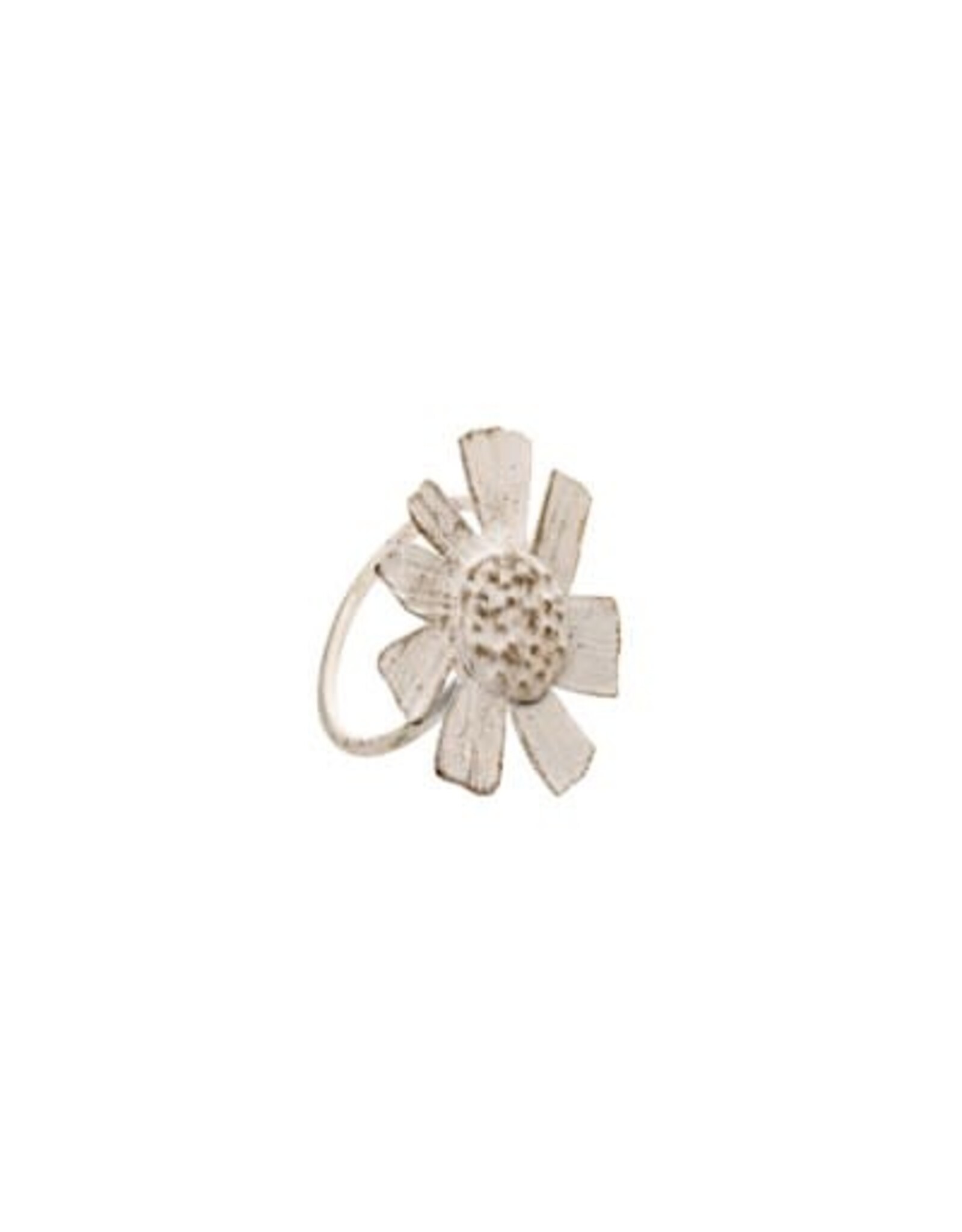 Flower Napkin Ring, White