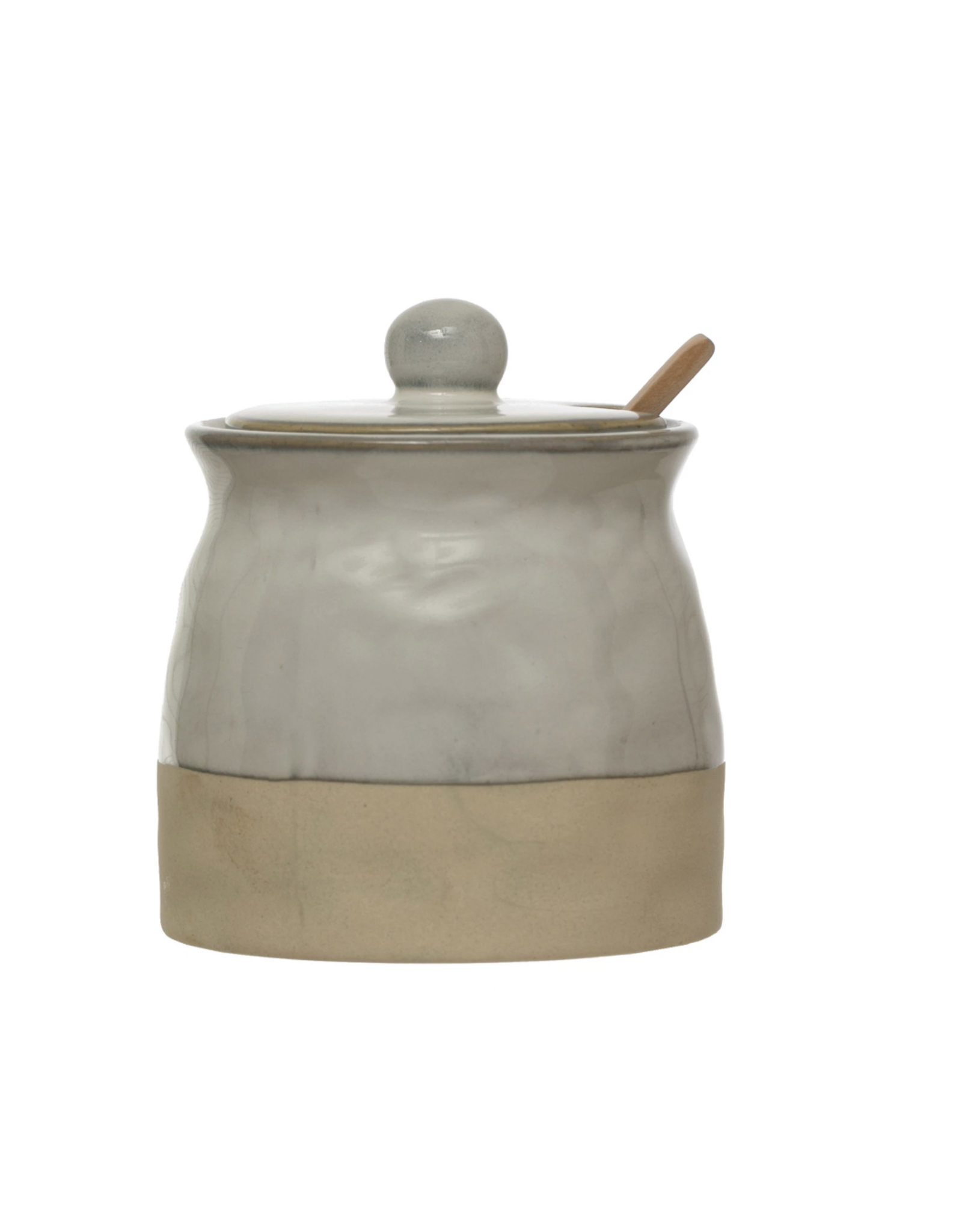 Stoneware Sugar Pot with Lid