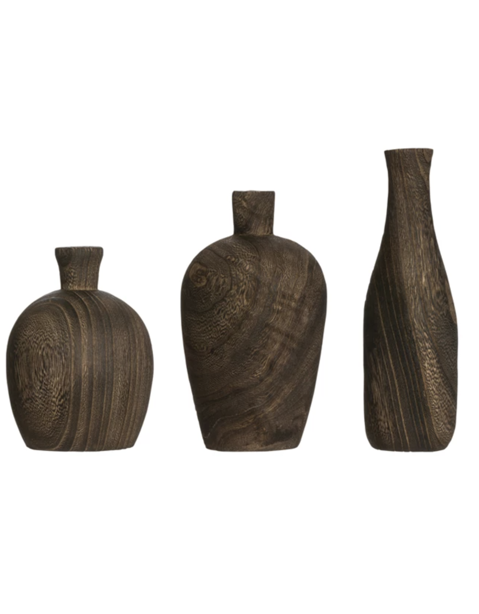 Decorative Wood Vase, Small