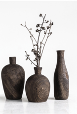 Decorative Wood Vase, Medium