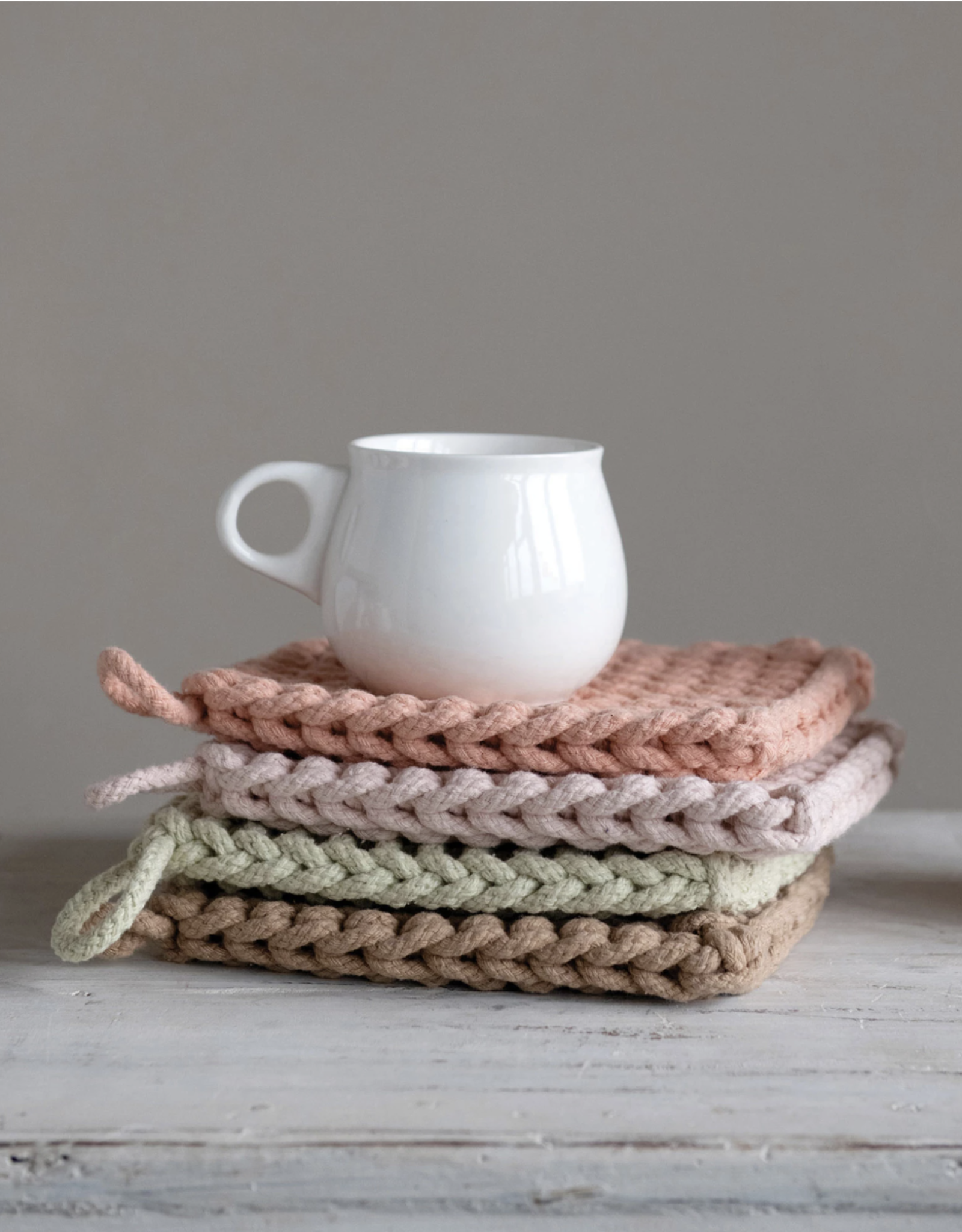 Cotton Crocheted Pot Holder