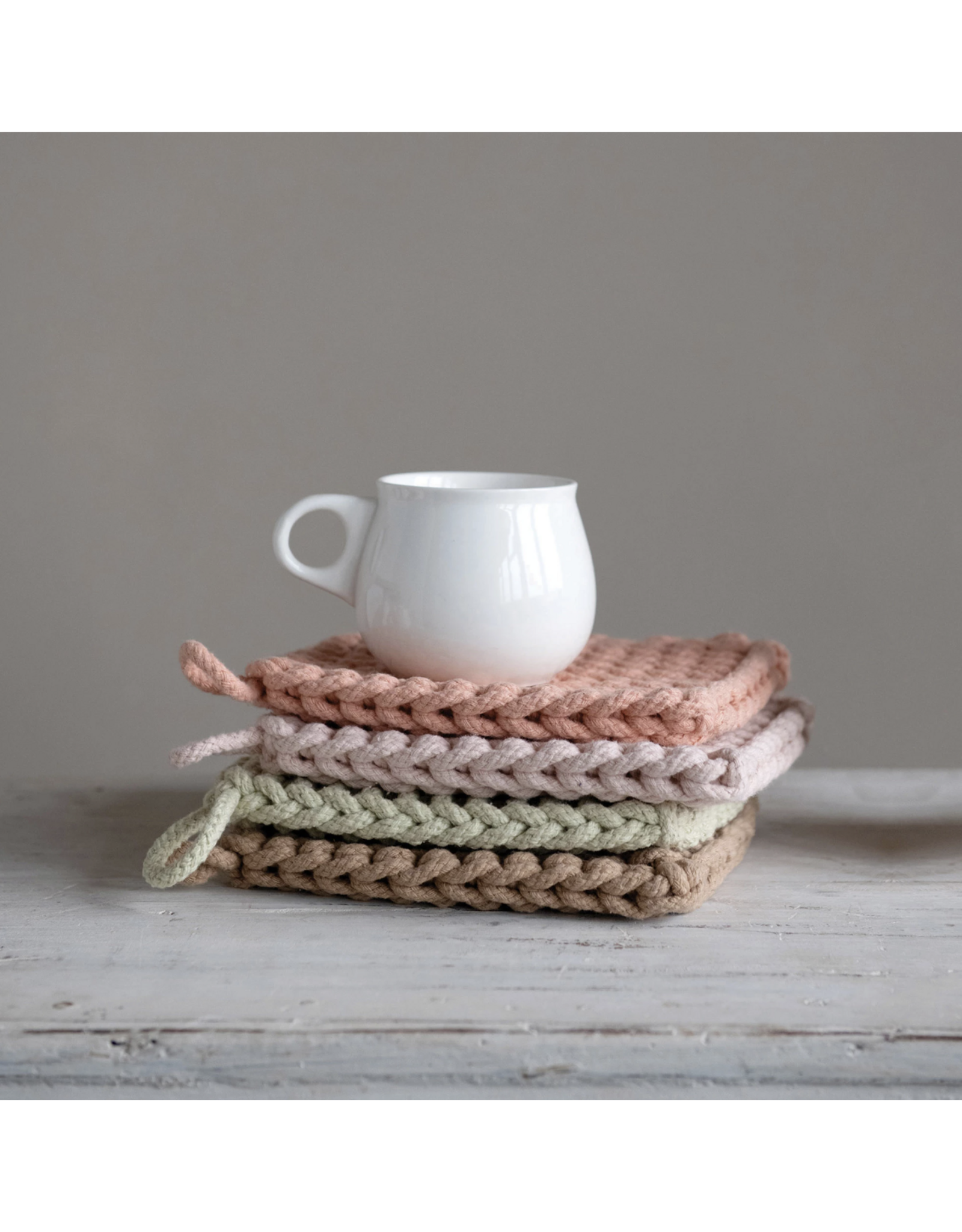 Cotton Crocheted Pot Holder
