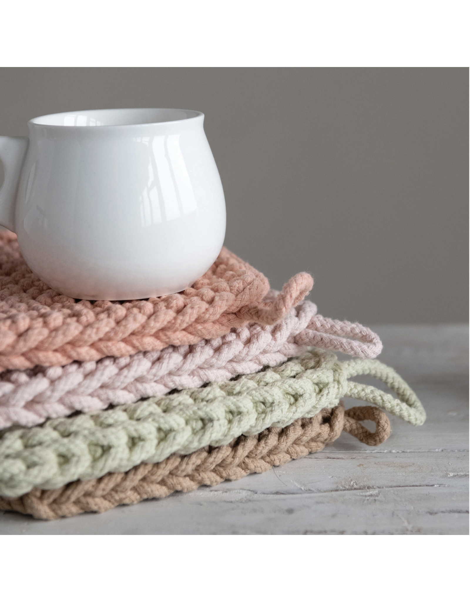 Cotton Crocheted Pot Holder