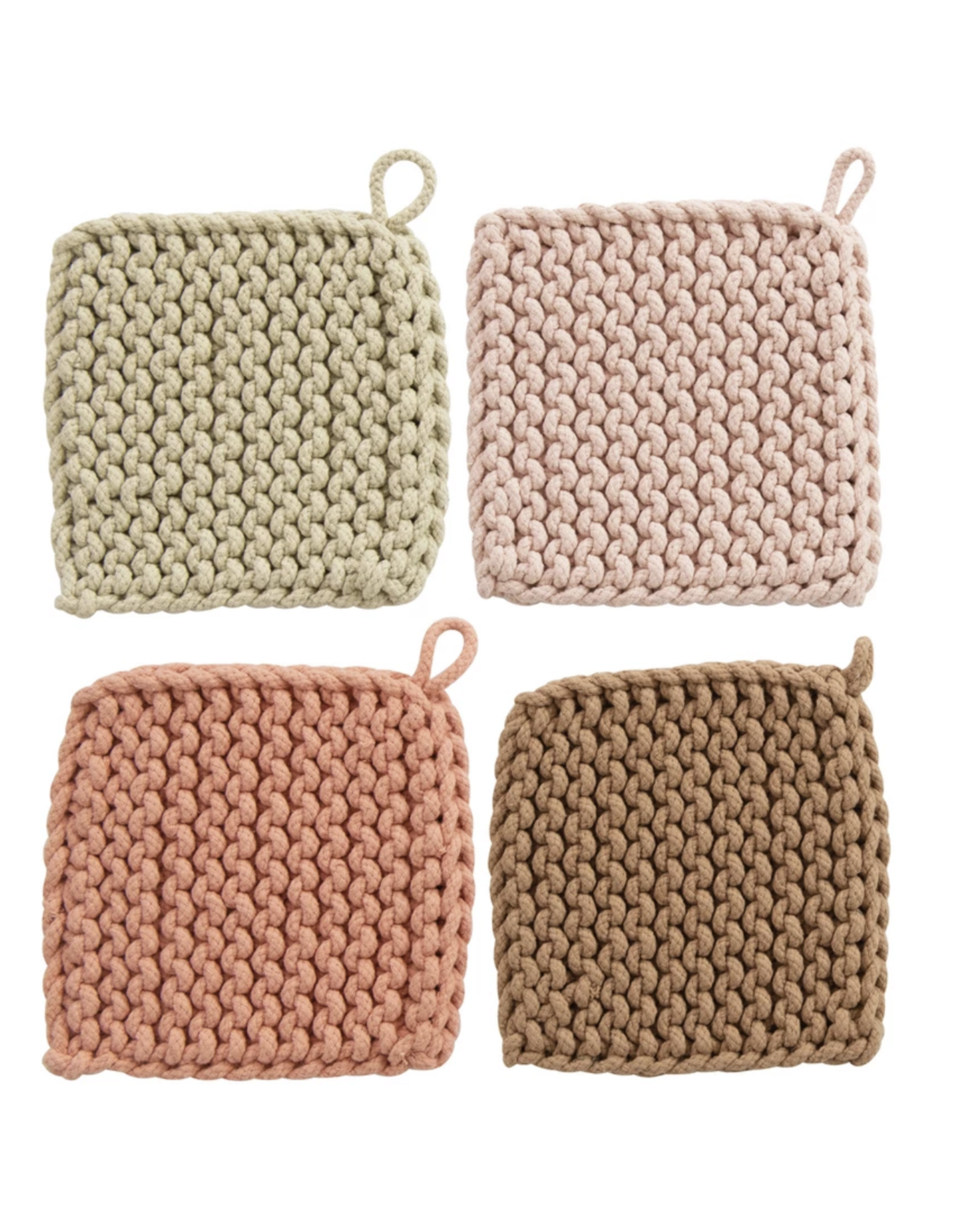 Cotton Crocheted Pot Holder