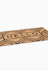 Chevron Hello Doormat 24"x 36"