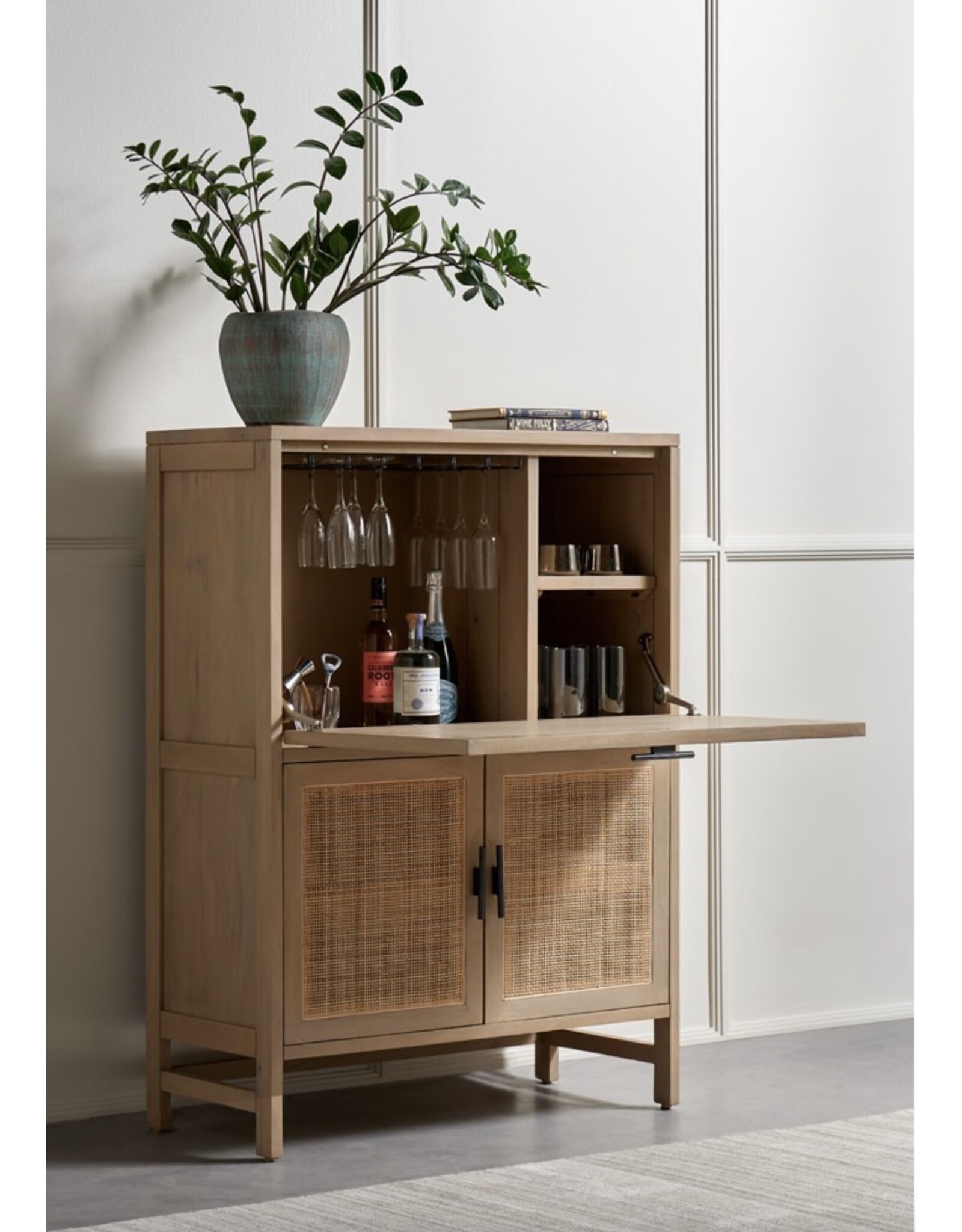 Caprice Bar Cabinet in Natural Mango
