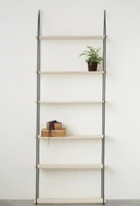 Wood and Metal 6-Tier Decorative Wall Shelf