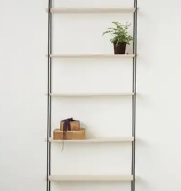 Wood and Metal 6-Tier Decorative Wall Shelf