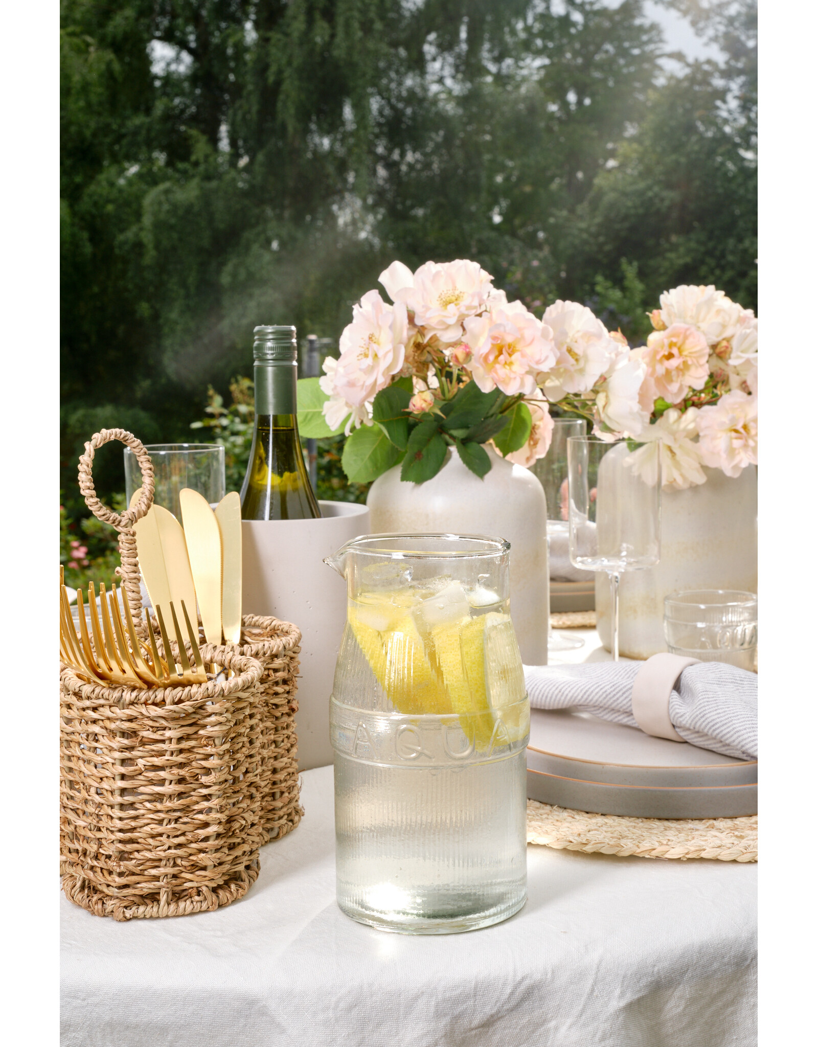 Glass Aqua Pitcher