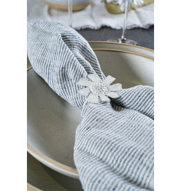 Flower Napkin Ring, White