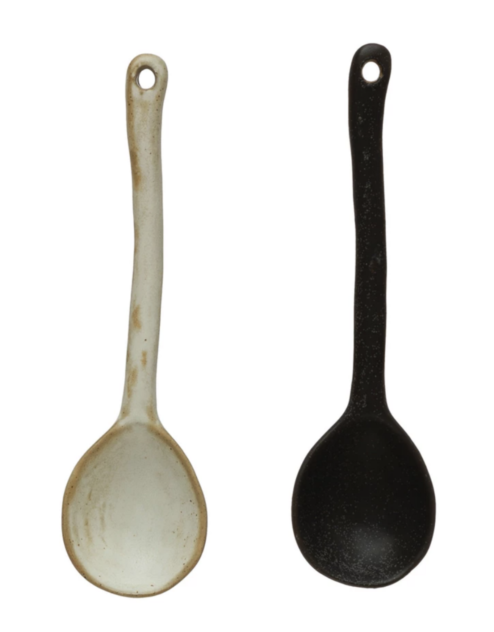Stoneware Spoon with Glaze