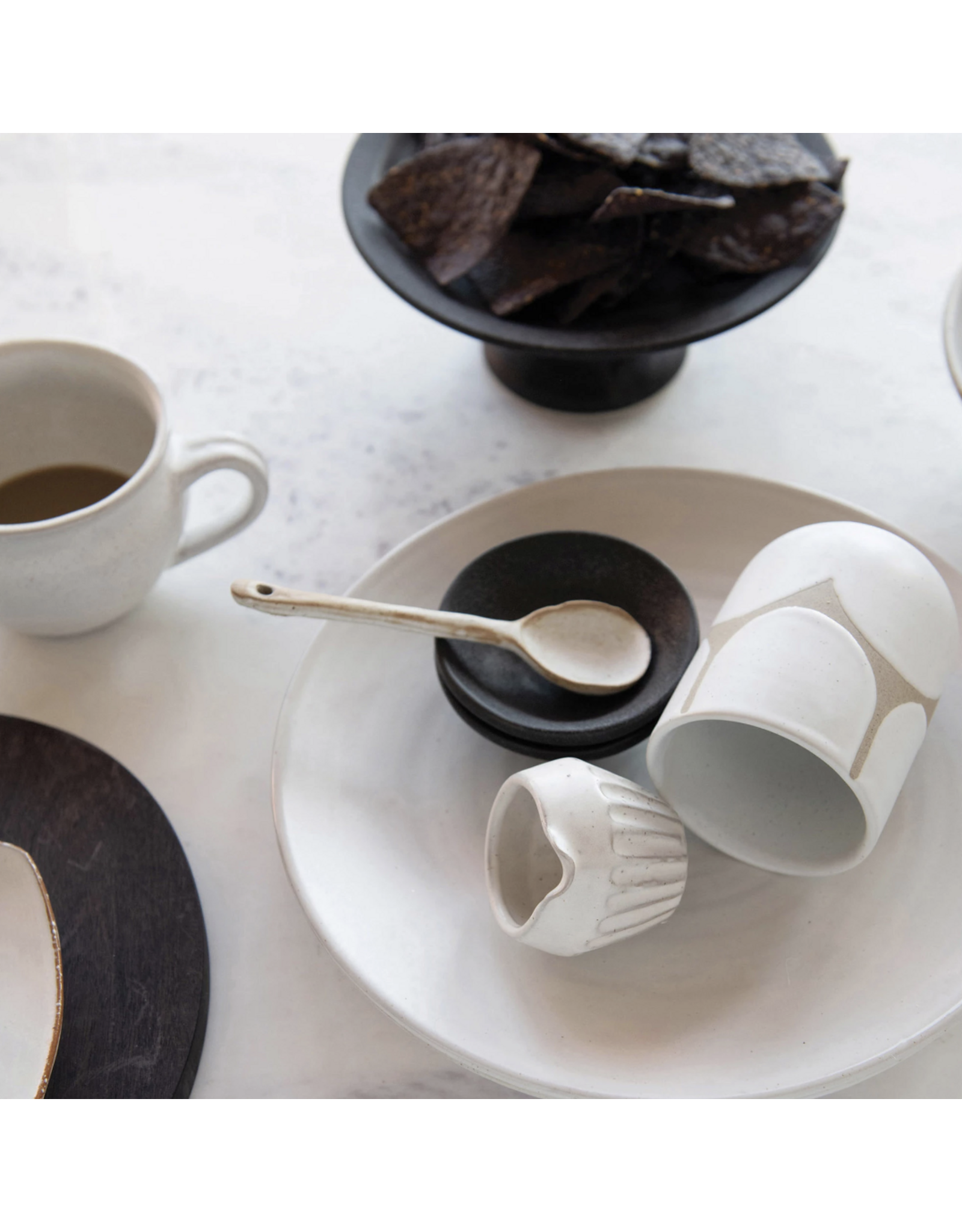 Stoneware Spoon with Glaze