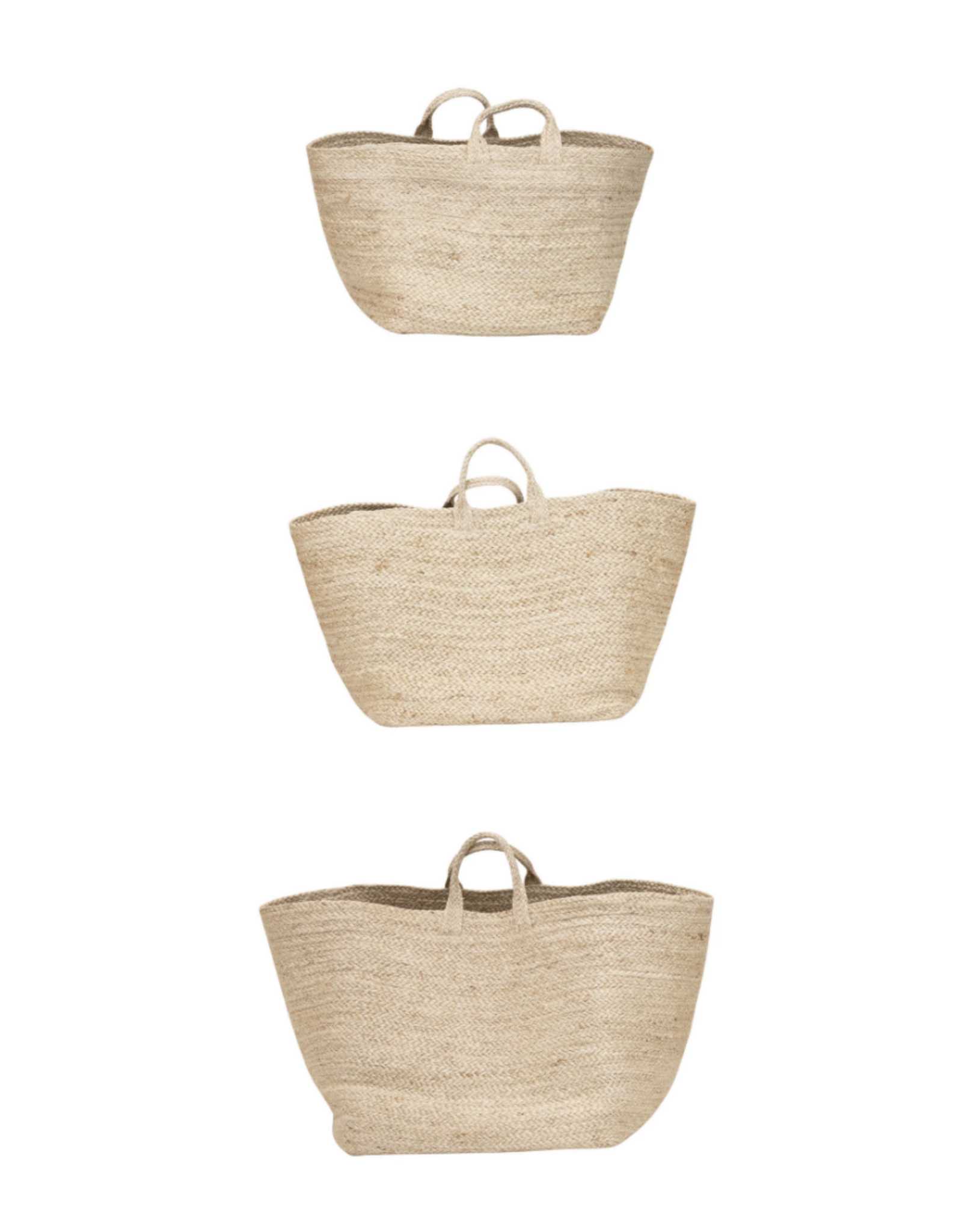 Handwoven Baskets with Handles