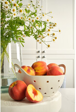 Tan Rim Stoneware Colander