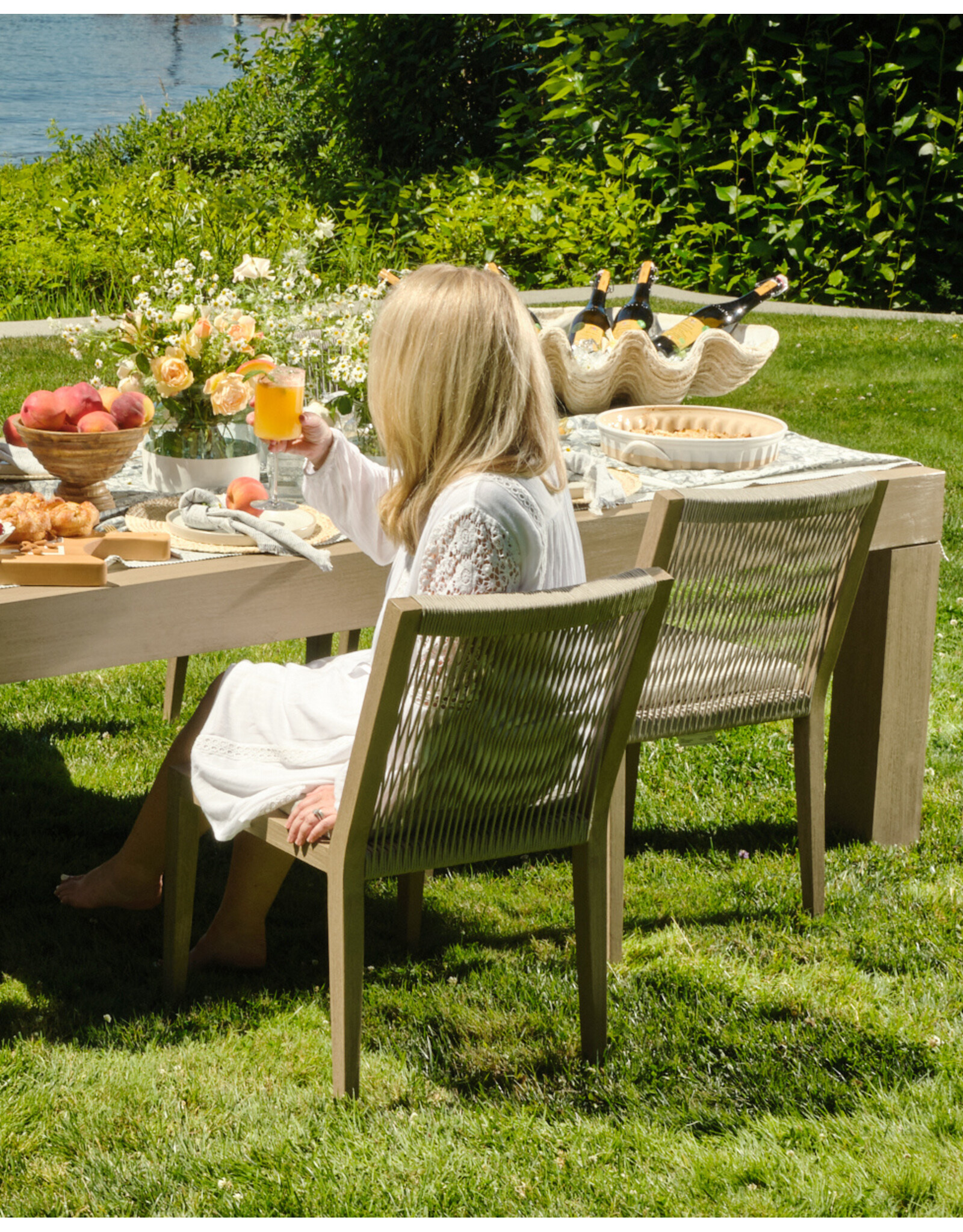 Sherwood Outdoor Dining Chair, Armless