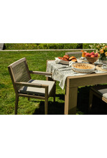 Sherwood Outdoor Dining Arm Chair in Washed Brown