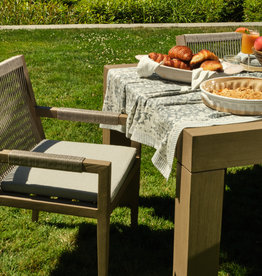 Sherwood Outdoor Dining Arm Chair in Washed Brown
