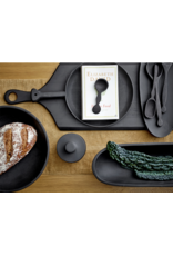Black Mango Wood Footed Tray
