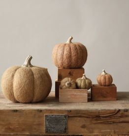 5 1/2" Orange Felt Pumpkin