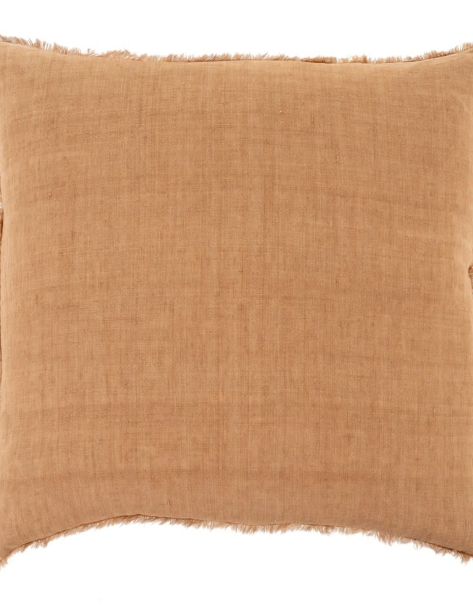 Lina Linen Pillow, Terracotta 24x24