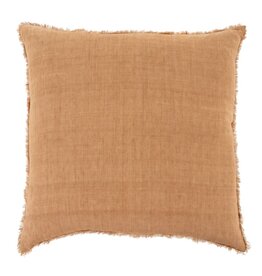 Lina Linen Pillow, Terracotta 24x24