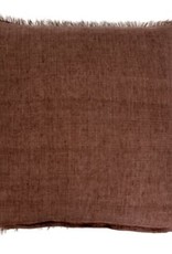 Lina Linen Pillow, Mocha 24x24