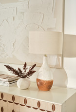 Ceramic Table Lamp with Linen Shade