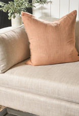Lina Linen Pillow, Terracotta 24x24