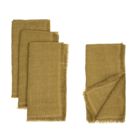 Linen Napkins- Cumin  S/4